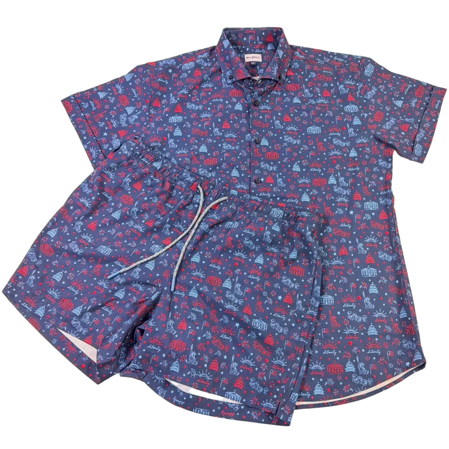 Lady Liberty Woven Shirt - Buoy & Boat - Short Sleeve Woven - 
