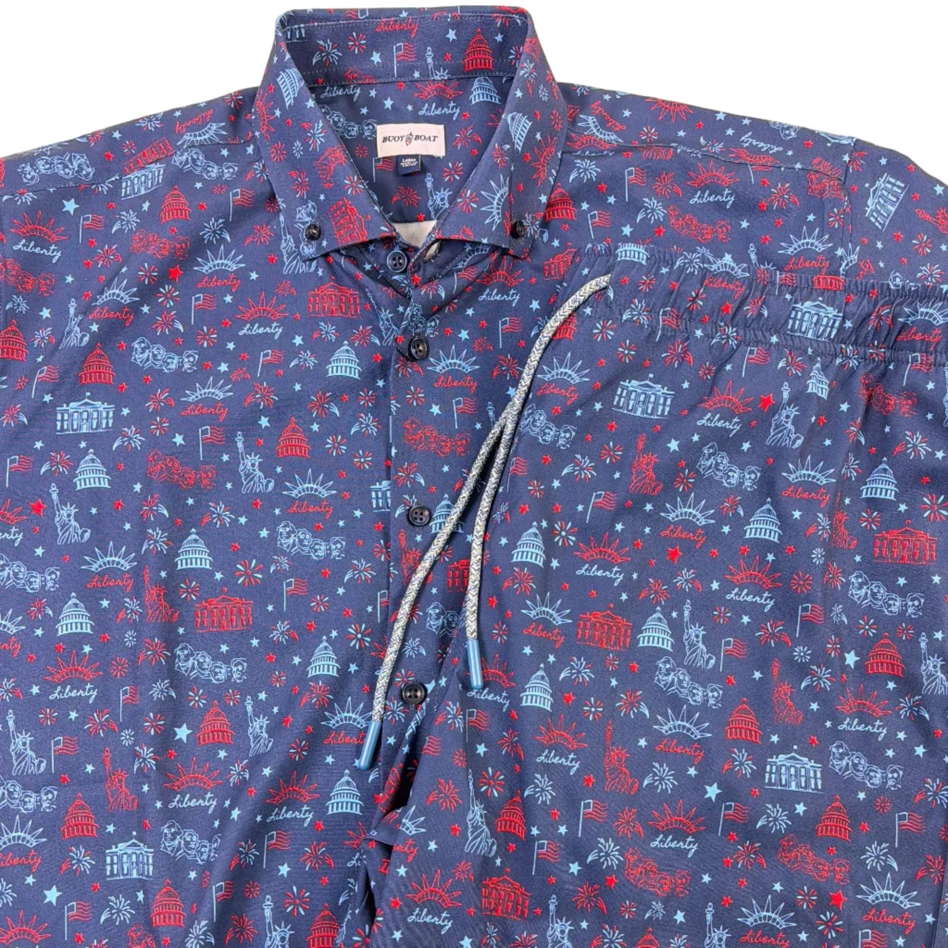 Lady Liberty Woven Shirt - Buoy & Boat - Short Sleeve Woven - 