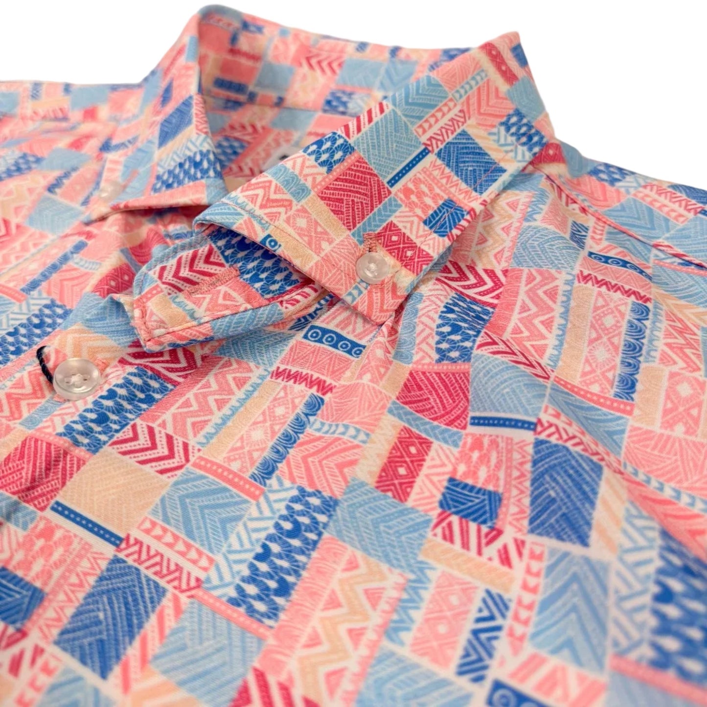 Bluestone Tiles Woven Shirt - Buoy & Boat - Short Sleeve Woven - Multicolor