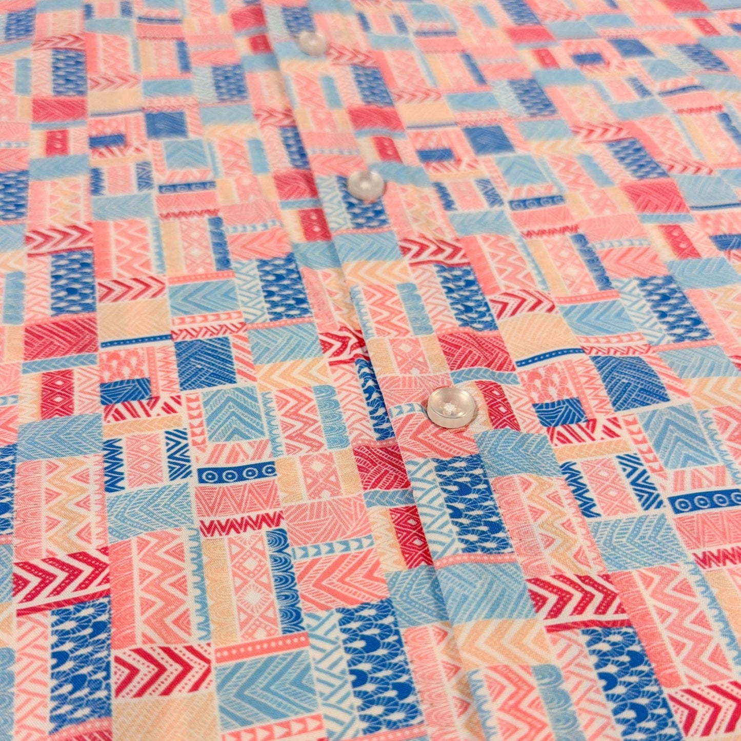 Bluestone Tiles Woven Shirt - Buoy & Boat - Short Sleeve Woven - Multicolor