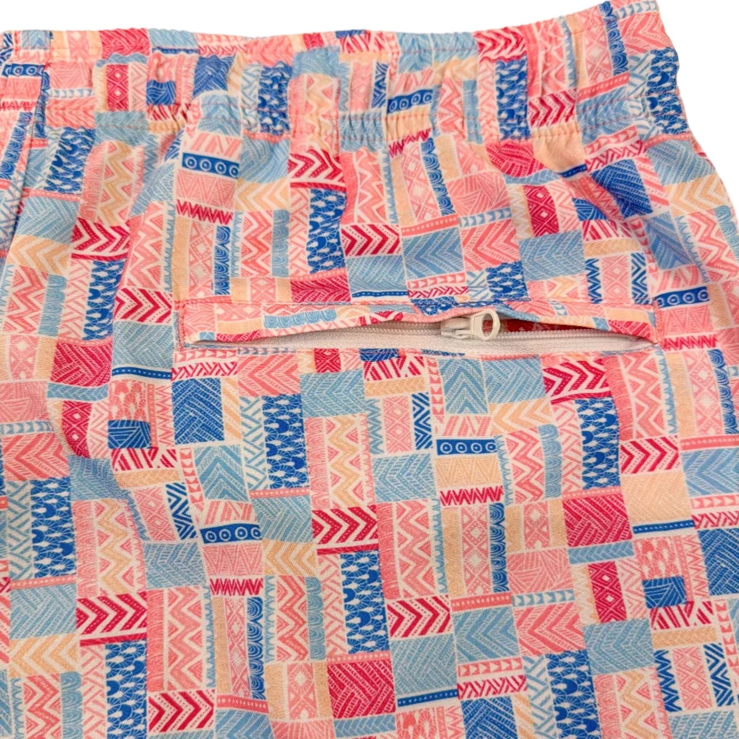 Bluestone Tiles Swim Trunks - Buoy & Boat - Swim Trunks - Pink