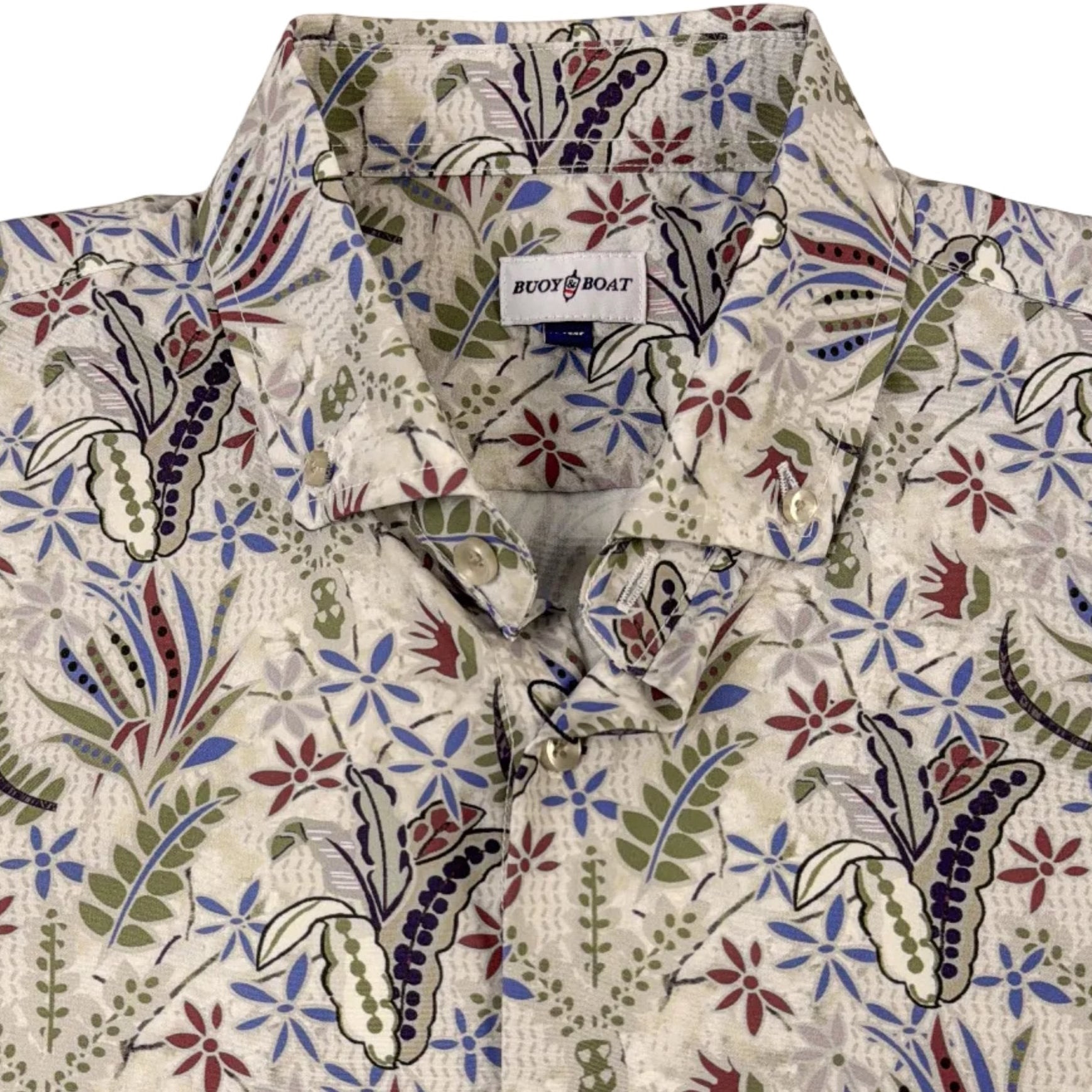 Tropical Floral Woven Shirt - Buoy & Boat - Short Sleeve Woven - 