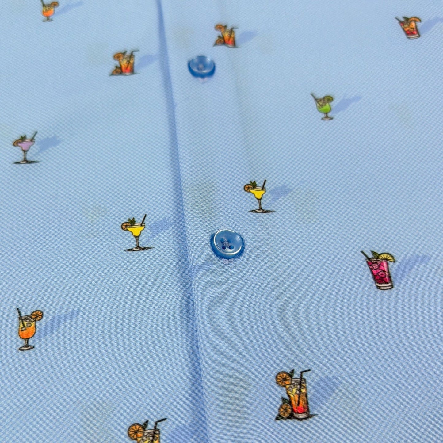 Cocktail Hour Woven Shirt - Buoy & Boat - Short Sleeve Woven - Blue