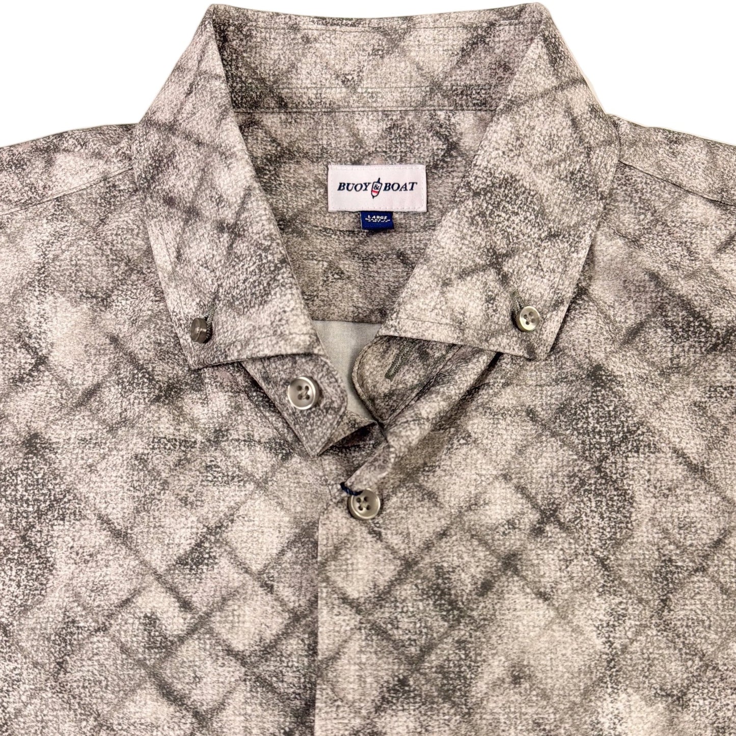 Oxford Diamonds Woven Shirt - Buoy & Boat - Short Sleeve Woven - tan