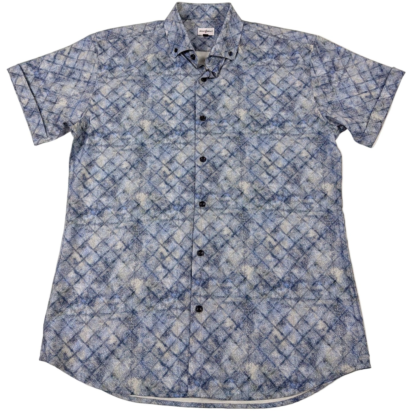 Oxford Diamonds Woven Shirt - Buoy & Boat - Short Sleeve Woven - indigo