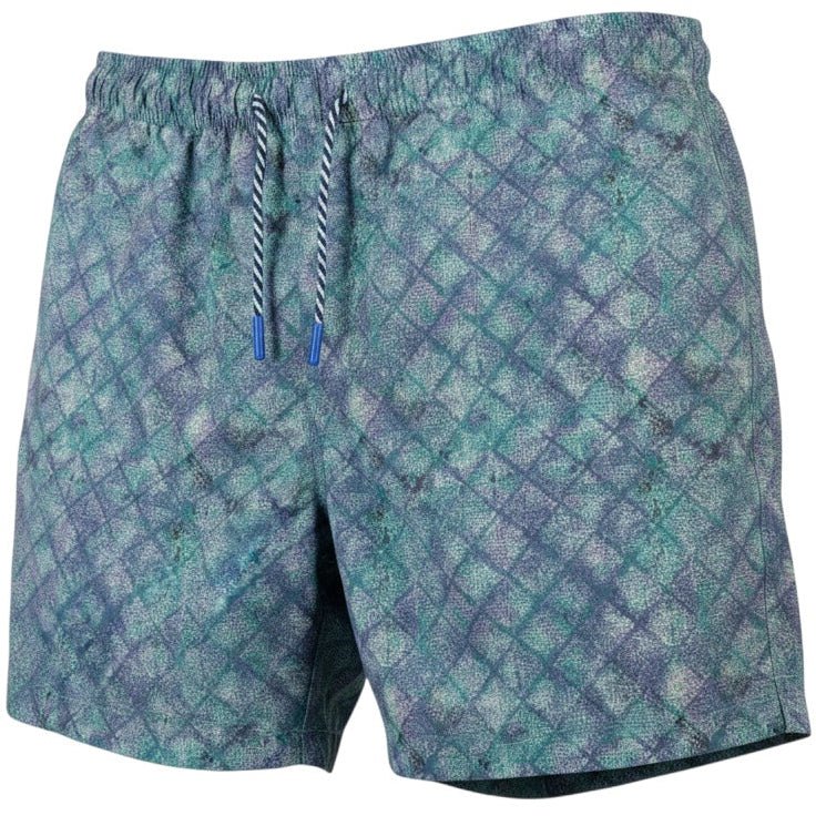 Oxford Diamonds Swim Trunks - Buoy & Boat - Swim Trunks - Teal