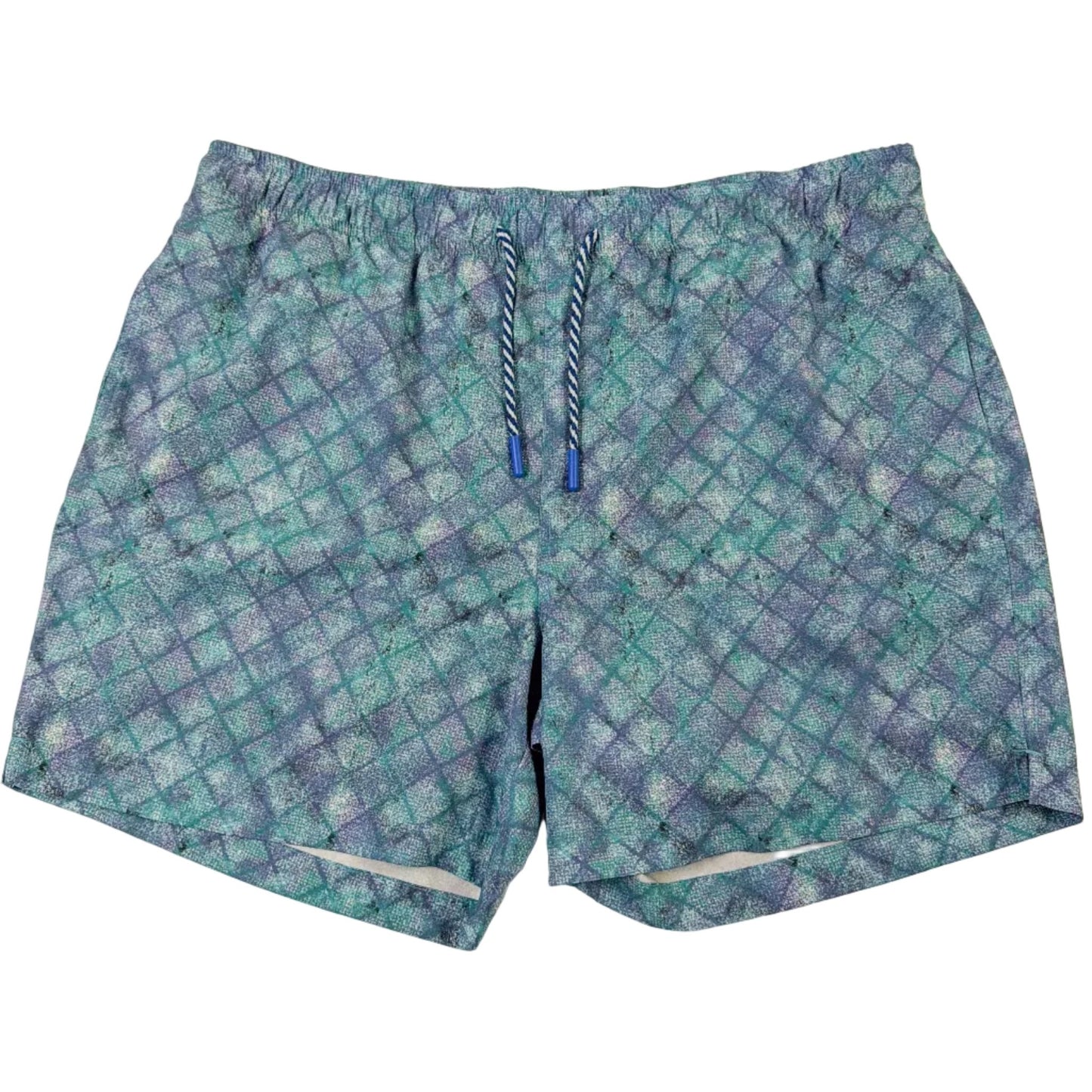 Oxford Diamonds Swim Trunks - Buoy & Boat - Swim Trunks - Teal