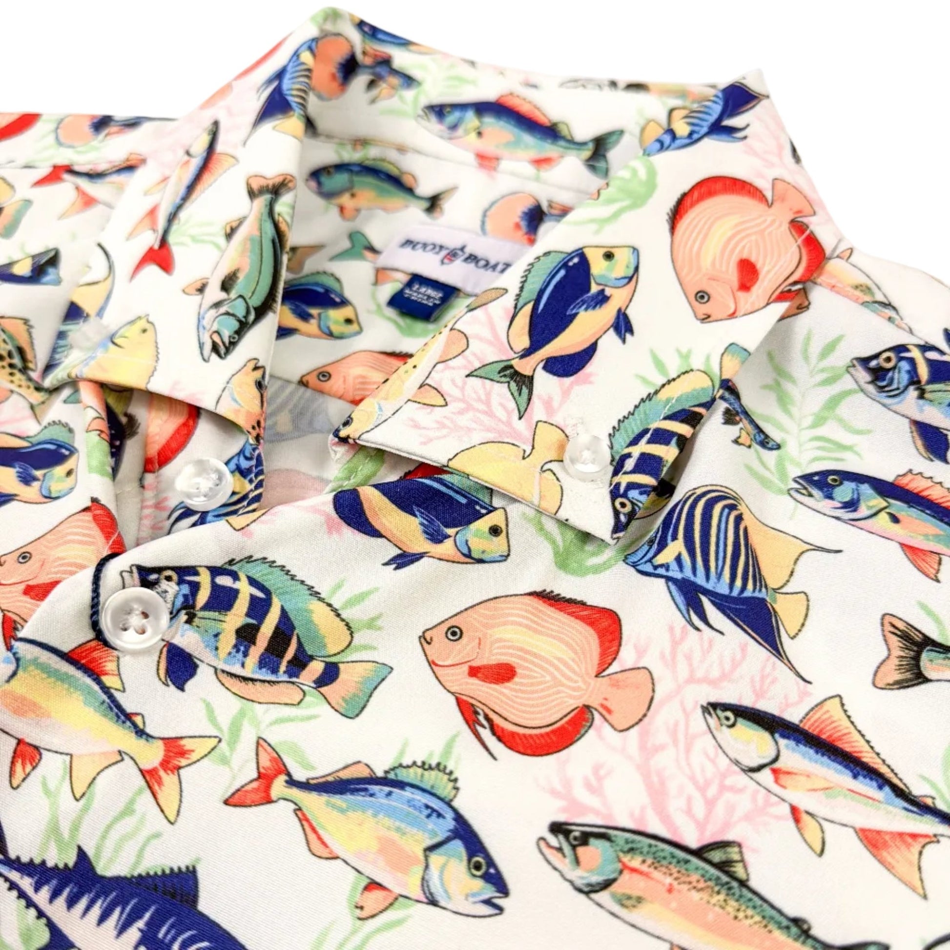 Tropical Fish Woven Shirt - Buoy & Boat - Short Sleeve Woven - 