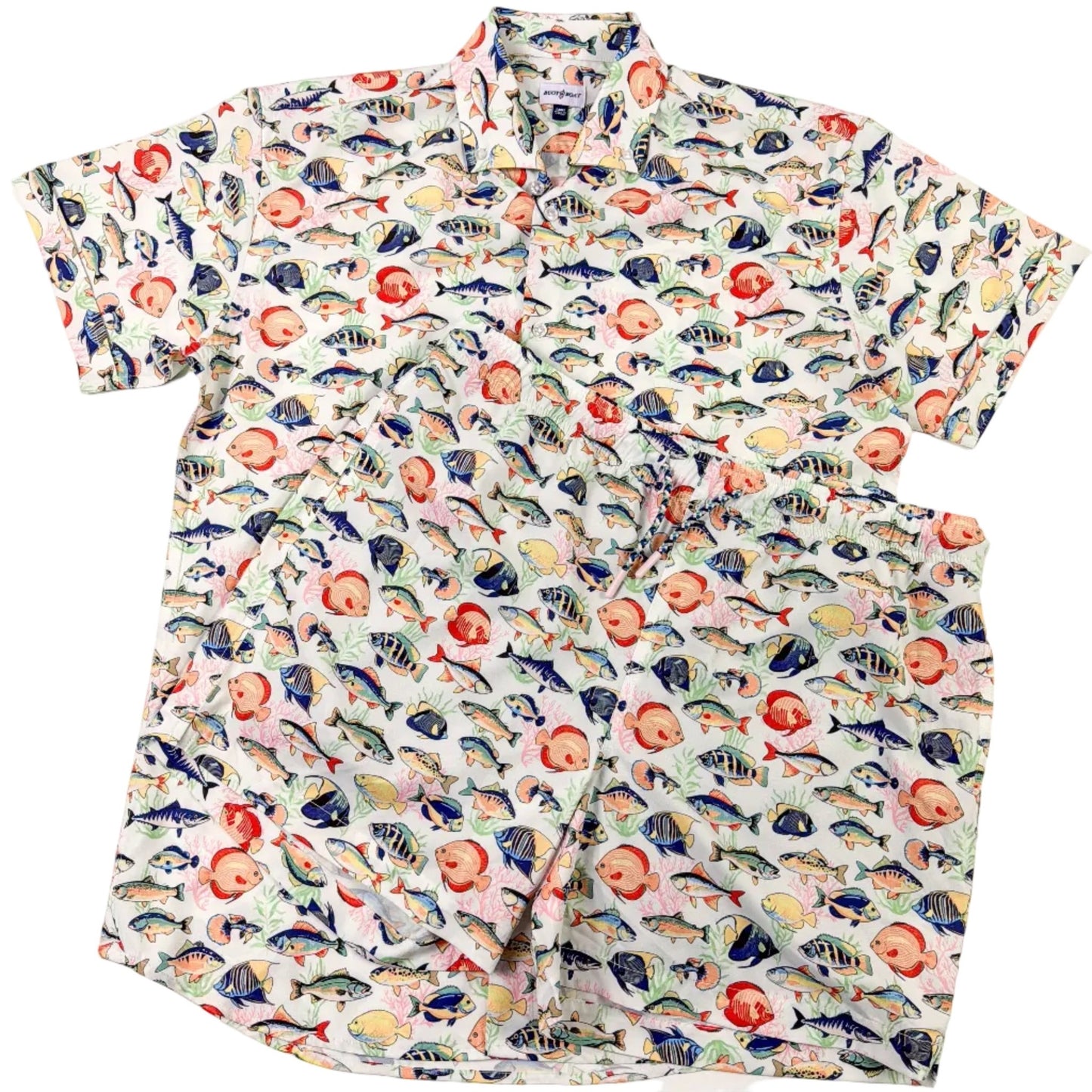 Tropical Fish Woven Shirt - Buoy & Boat - Short Sleeve Woven - 