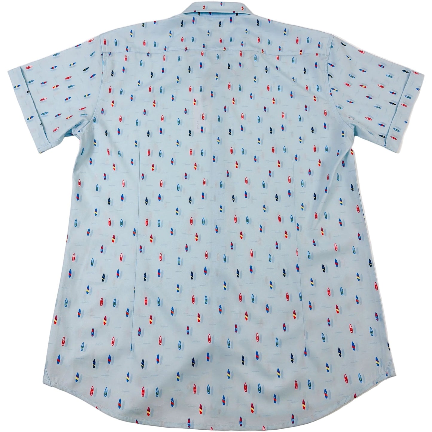 Surfboard Woven Shirt - Buoy & Boat - Short Sleeve Woven - Blue