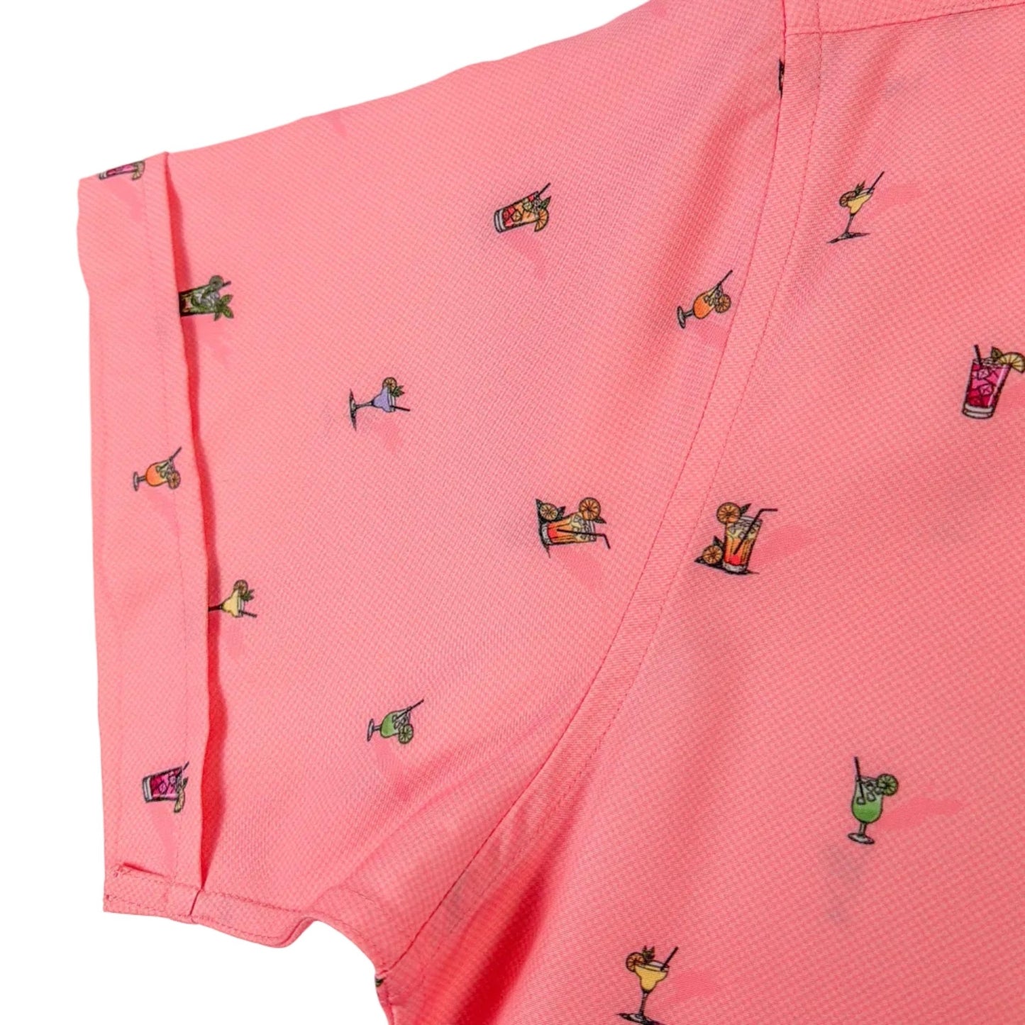 Cocktail Hour Woven Shirt - Buoy & Boat - Short Sleeve Woven - coral