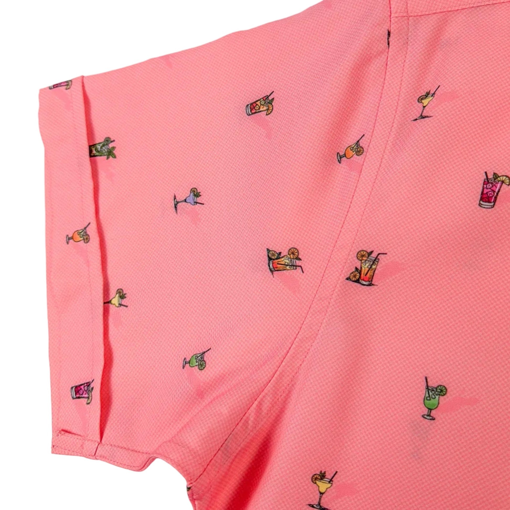 Cocktail Hour Woven Shirt - Buoy & Boat - Short Sleeve Woven - coral