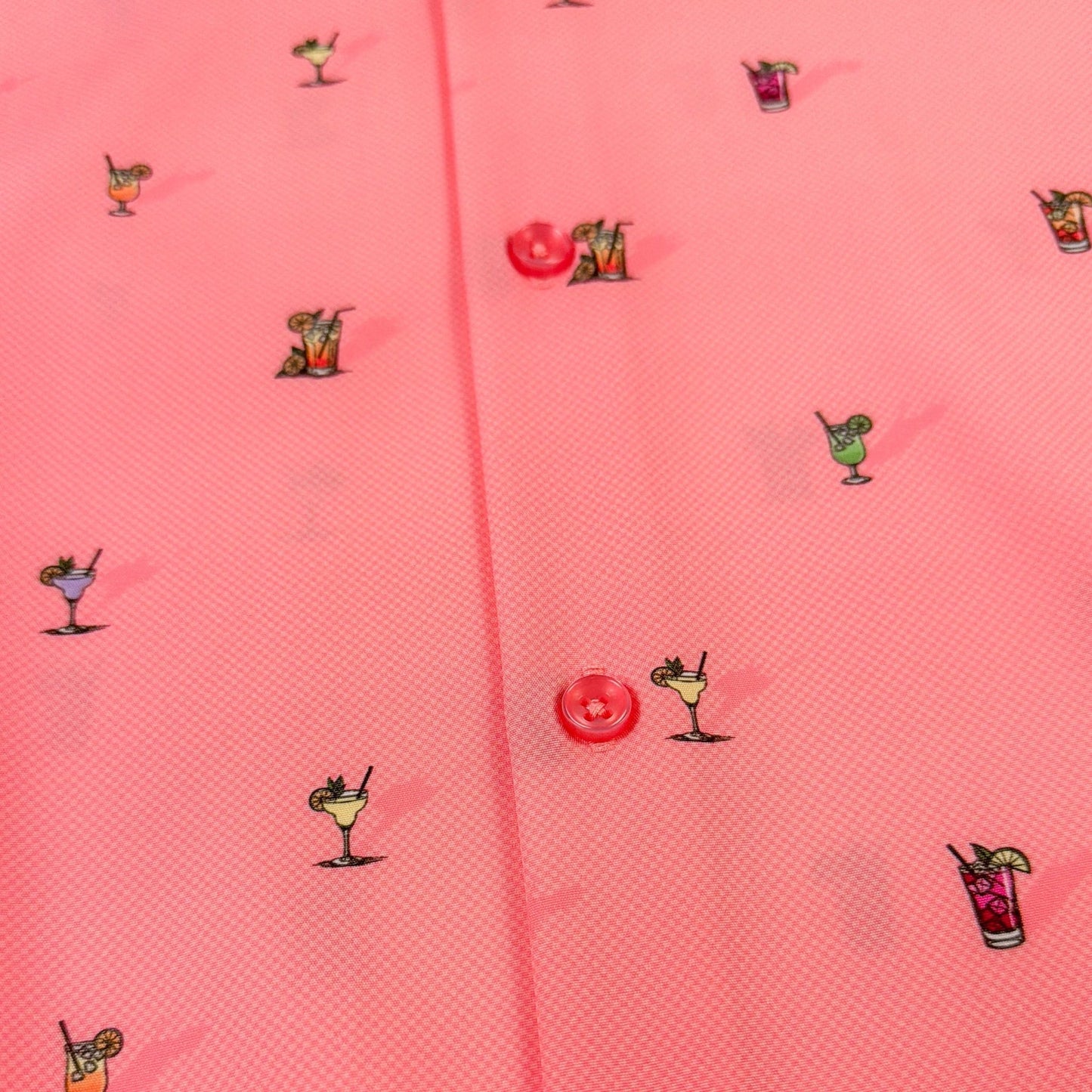 Cocktail Hour Woven Shirt - Buoy & Boat - Short Sleeve Woven - coral