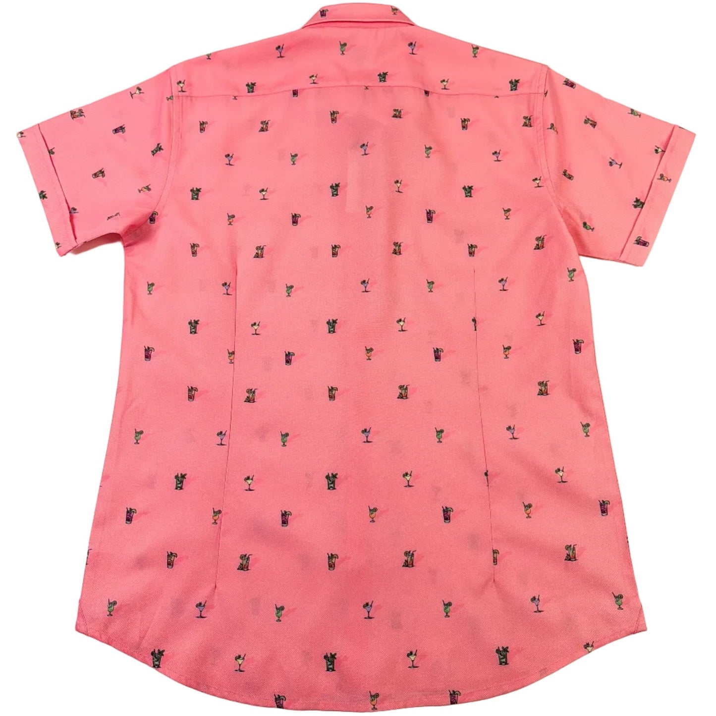 Cocktail Hour Woven Shirt - Buoy & Boat - Short Sleeve Woven - coral