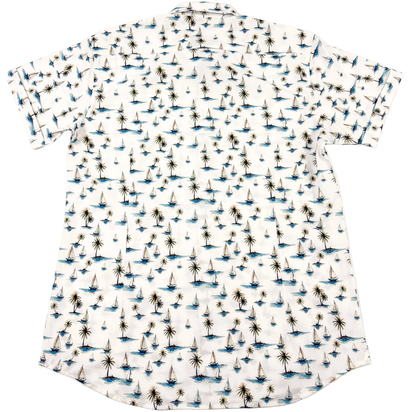 Sail Away Woven Shirt - Buoy & Boat - Short Sleeve Woven - White