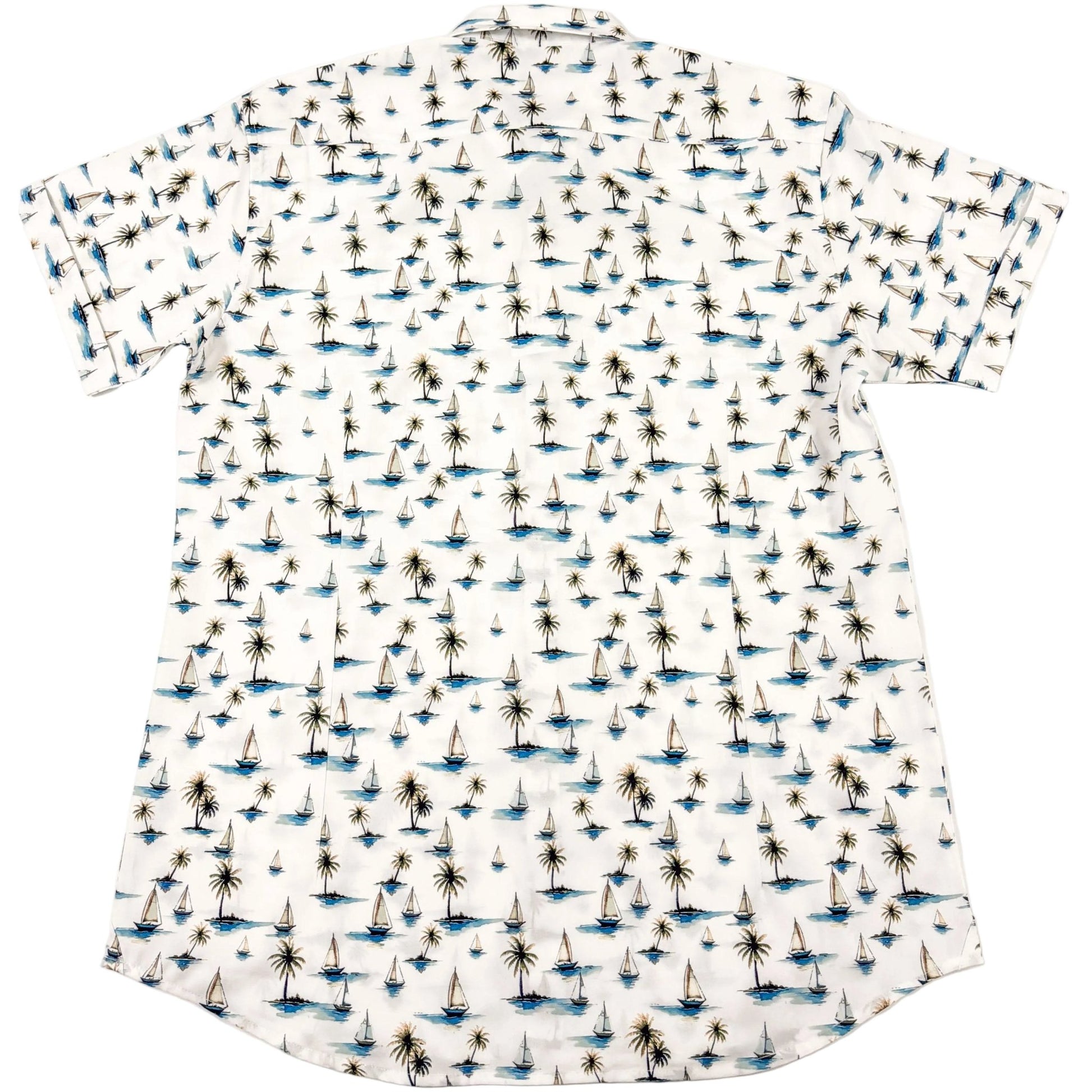 Sail Away Woven Shirt - Buoy & Boat - Short Sleeve Woven - White