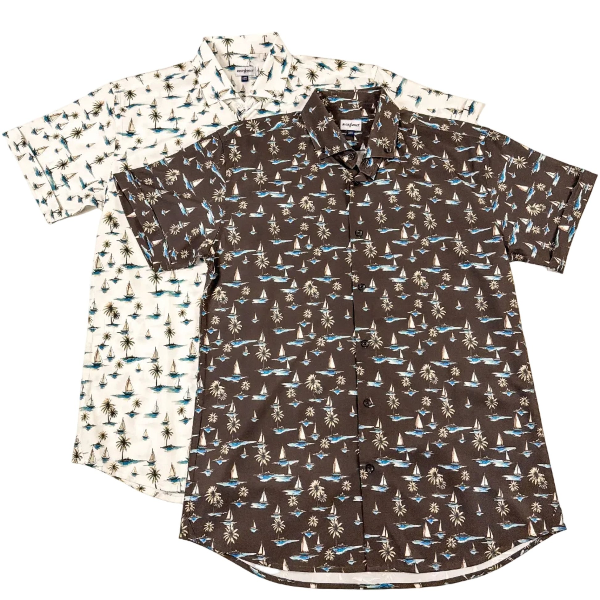 Sail Away Woven Shirt - Buoy & Boat - Short Sleeve Woven - All Colors