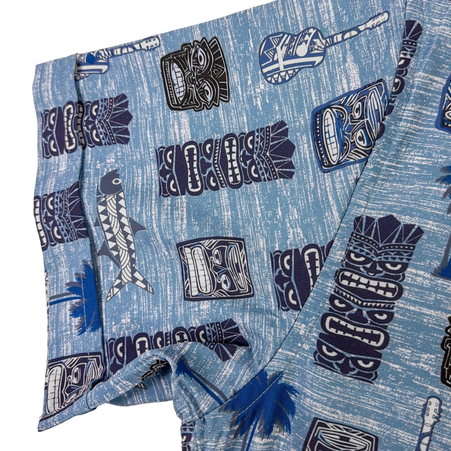 Tiki Totum Woven Shirt - Buoy & Boat - Short Sleeve Woven - blue