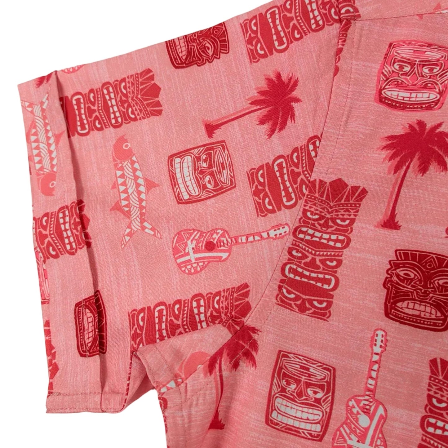 Tiki Totum Woven Shirt - Buoy & Boat - Short Sleeve Woven - coral