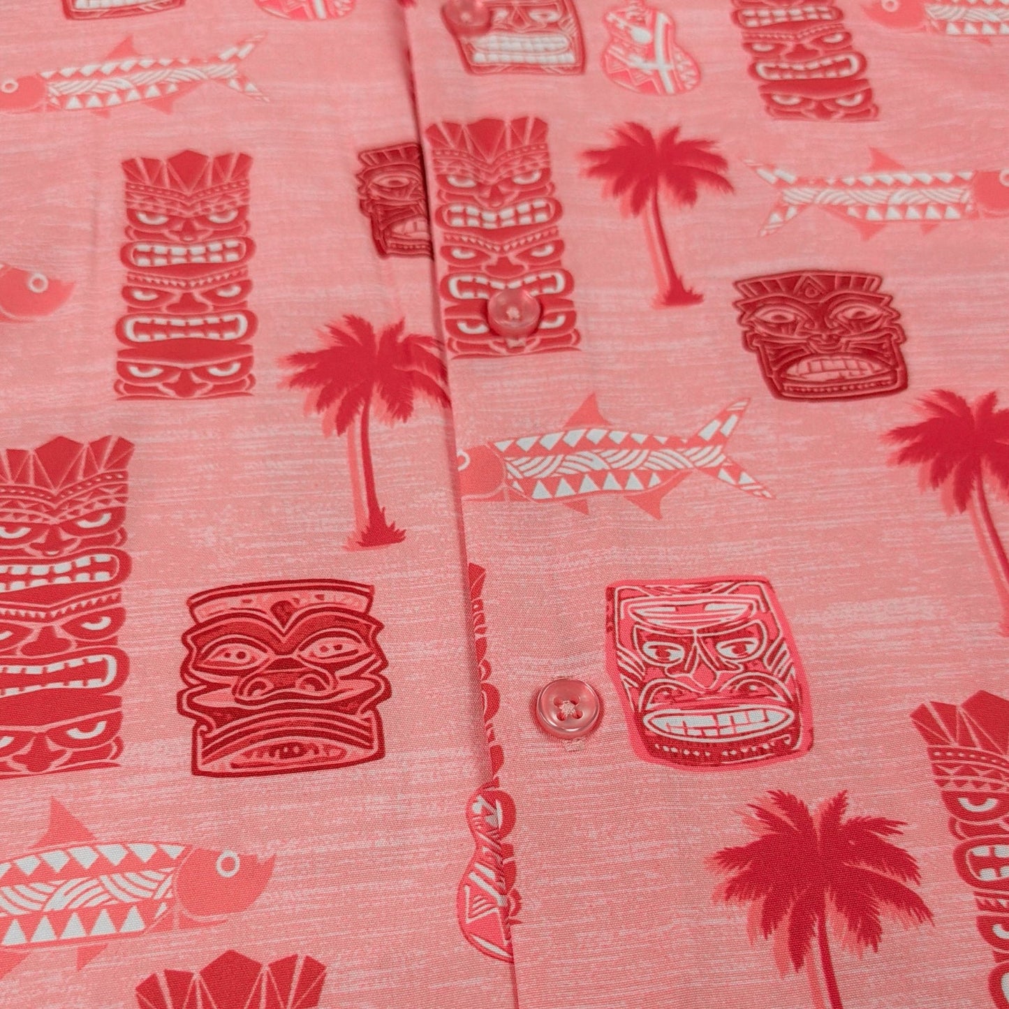 Tiki Totum Woven Shirt - Buoy & Boat - Short Sleeve Woven - coral