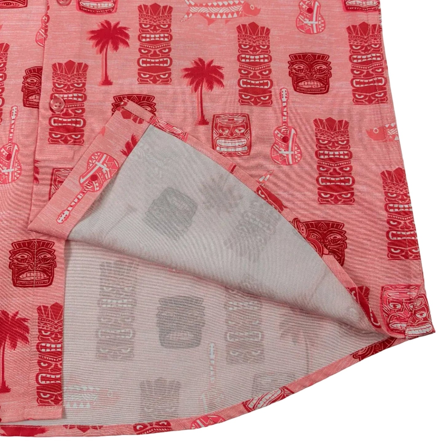Tiki Totum Woven Shirt - Buoy & Boat - Short Sleeve Woven - coral
