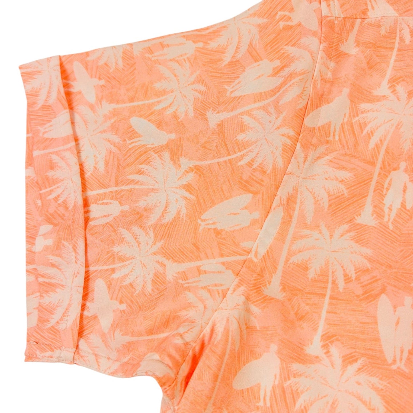 Surf Palm Woven Shirt - Buoy & Boat - Short Sleeve Woven - Peach