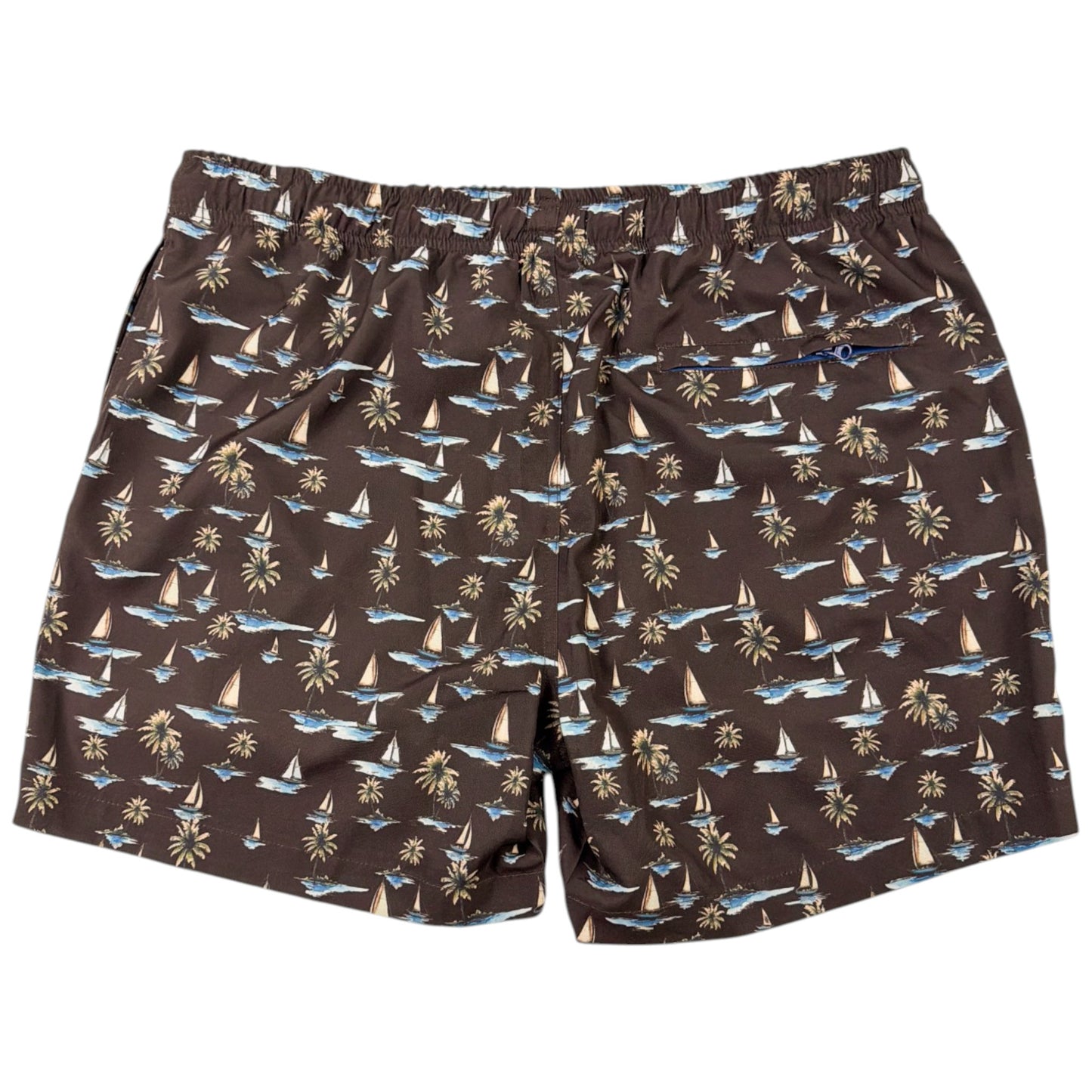 Sail Away Swim Trunks - Buoy & Boat - Swim Trunks - Black