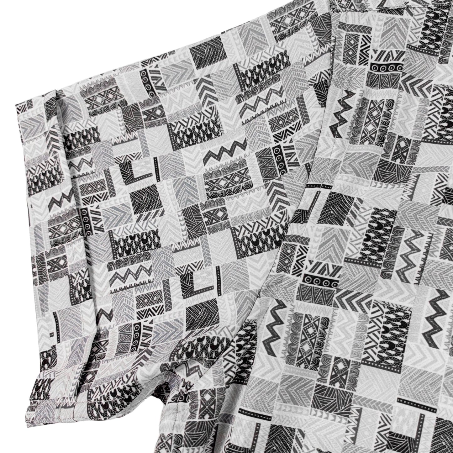 Bluestone Tiles Woven Shirt - Buoy & Boat - Short Sleeve Woven - Gray