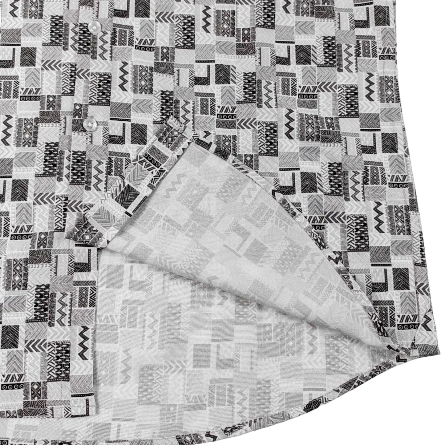 Bluestone Tiles Woven Shirt - Buoy & Boat - Short Sleeve Woven - Gray