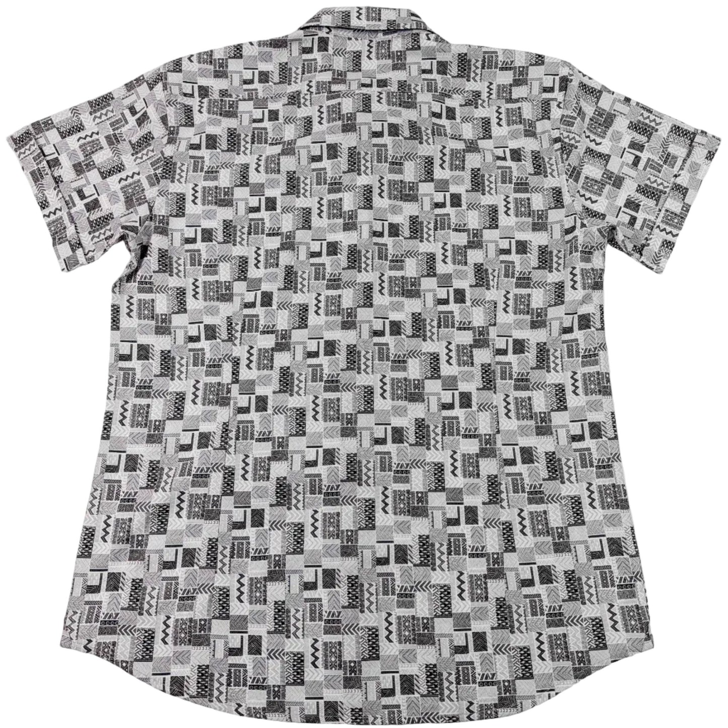 Bluestone Tiles Woven Shirt - Buoy & Boat - Short Sleeve Woven - Gray