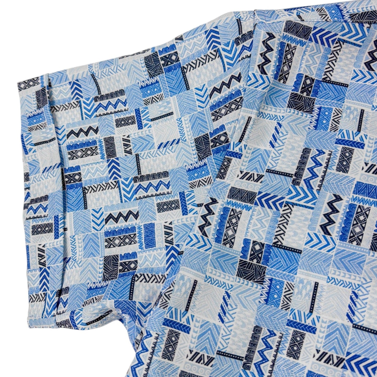 Bluestone Tiles Woven Shirt - Buoy & Boat - Short Sleeve Woven - Blue