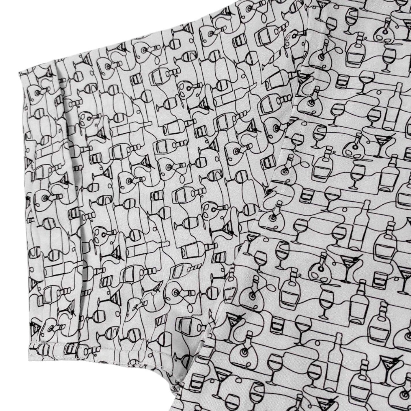 Liquor Bottles Woven Shirt - Buoy & Boat - Short Sleeve Woven - 