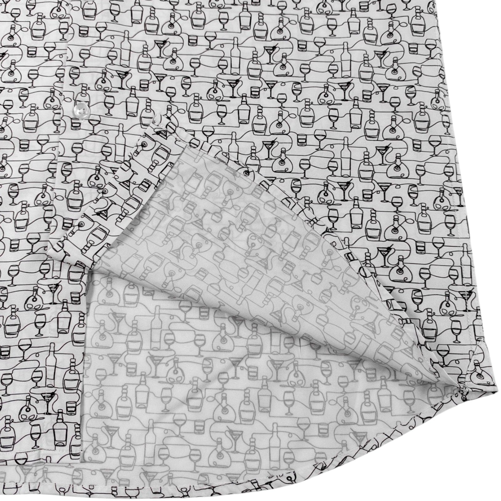 Liquor Bottles Woven Shirt - Buoy & Boat - Short Sleeve Woven - 