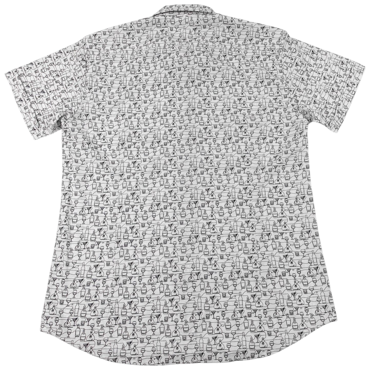 Liquor Bottles Woven Shirt - Buoy & Boat - Short Sleeve Woven - 