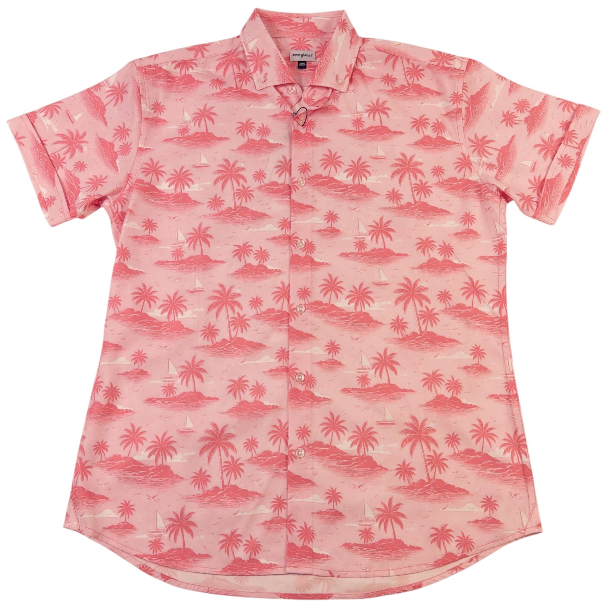 My Isle Woven Shirt - Buoy & Boat - Short Sleeve Woven - Pink