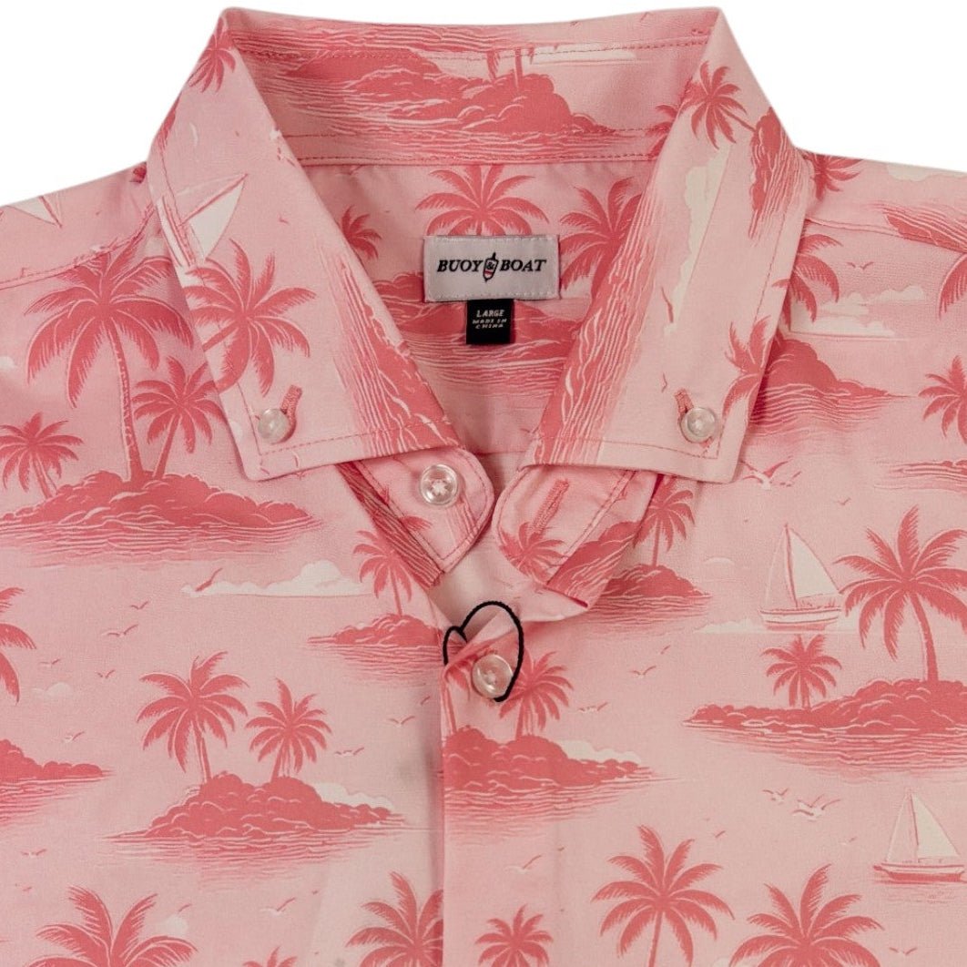 My Isle Woven Shirt - Buoy & Boat - Short Sleeve Woven - Pink