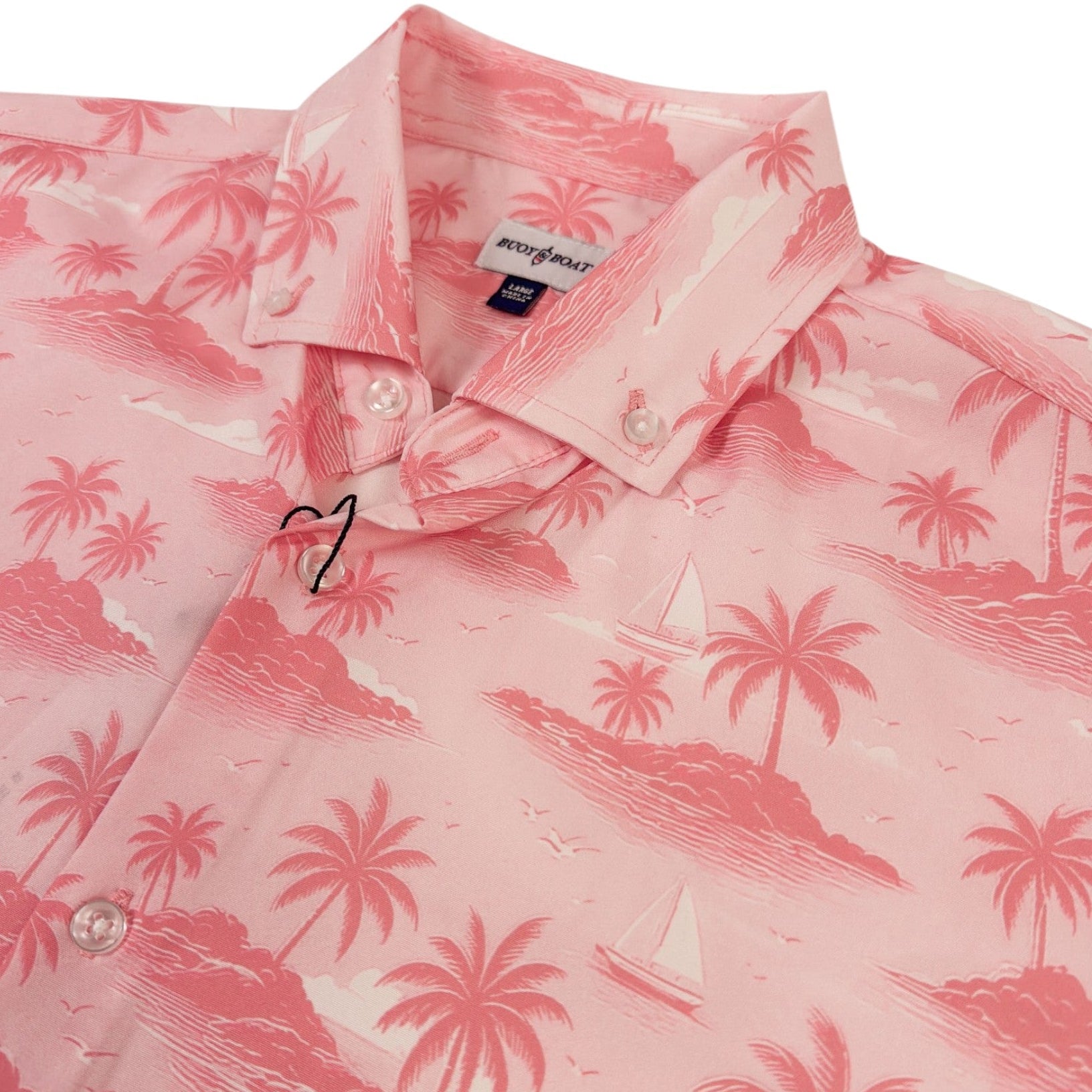 My Isle Woven Shirt - Buoy & Boat - Short Sleeve Woven - Pink
