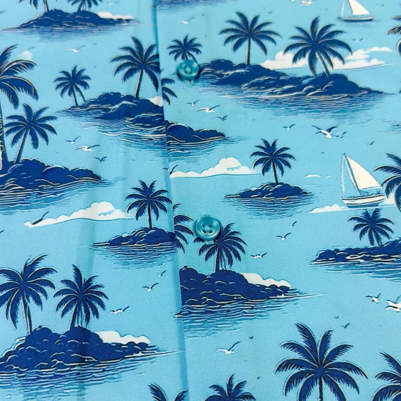 My Isle Woven Shirt - Buoy & Boat - Short Sleeve Woven - Aqua