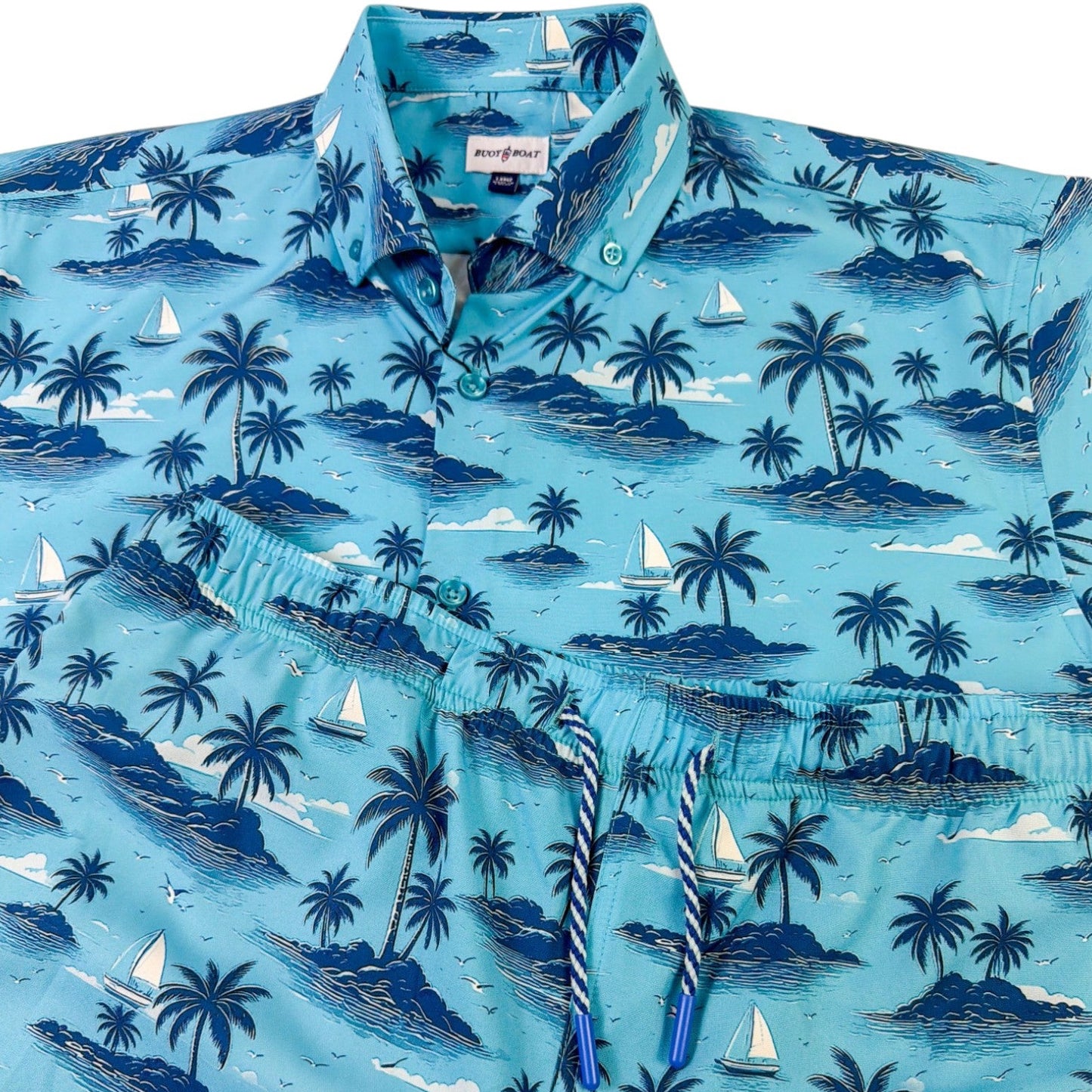 My Isle Swim Trunks - Buoy & Boat - Swim Trunks - Aqua