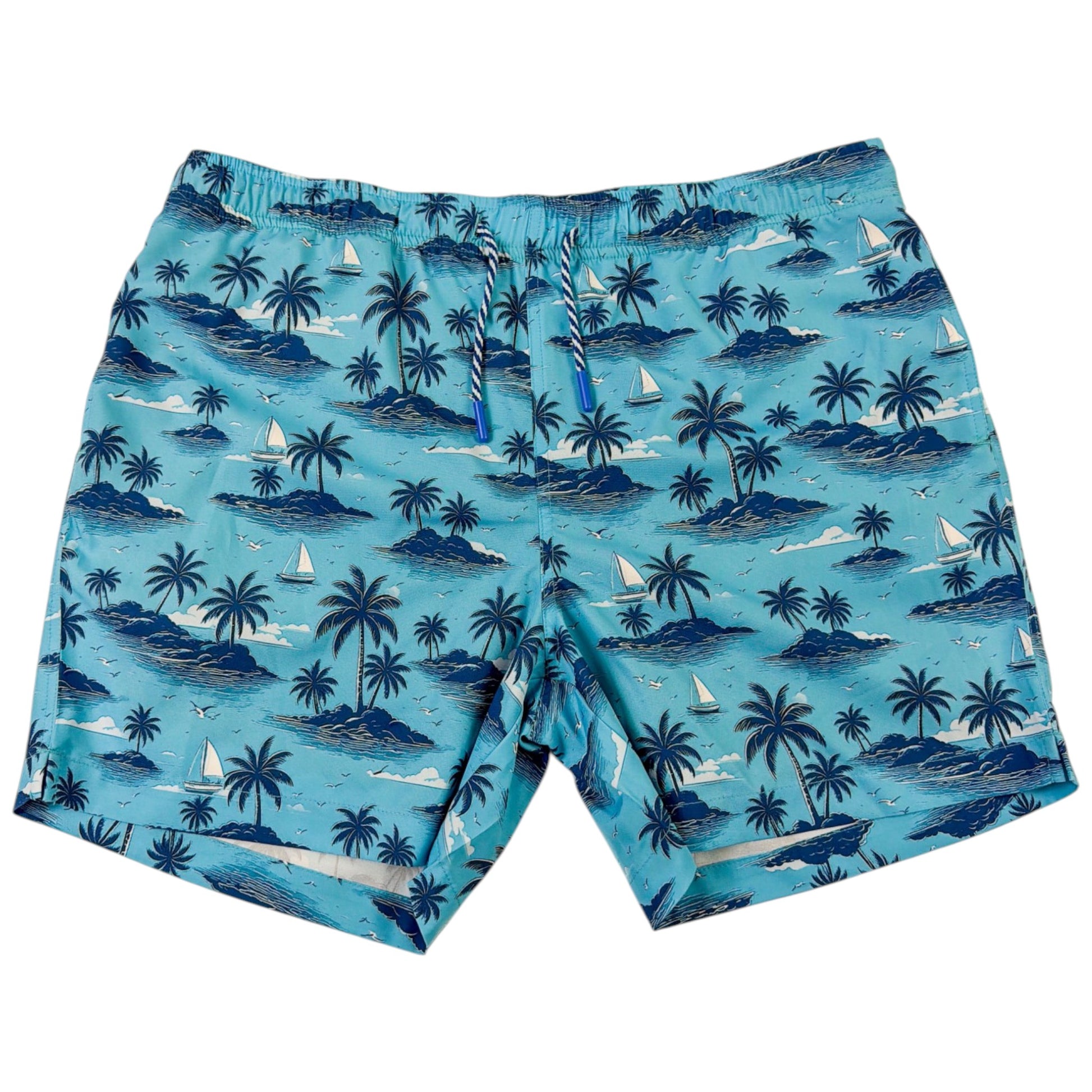 My Isle Swim Trunks - Buoy & Boat - Swim Trunks - Aqua
