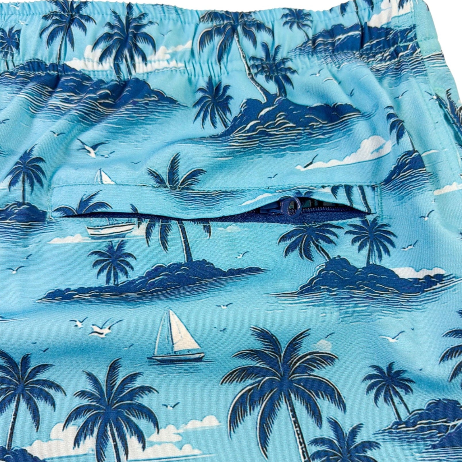 My Isle Swim Trunks - Buoy & Boat - Swim Trunks - Aqua