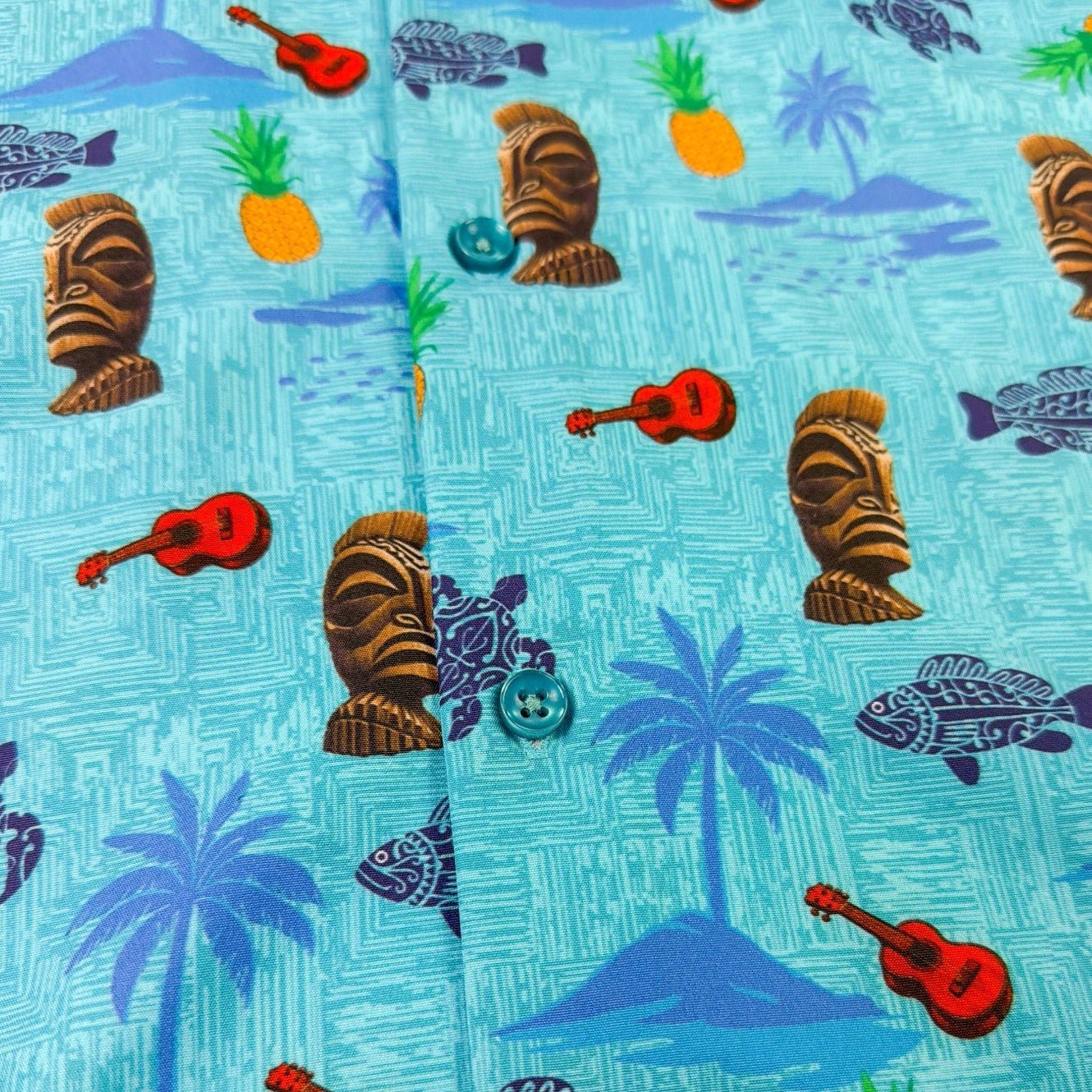 Isla Bonita Woven Shirt - Buoy & Boat - Short Sleeve Woven - Aqua