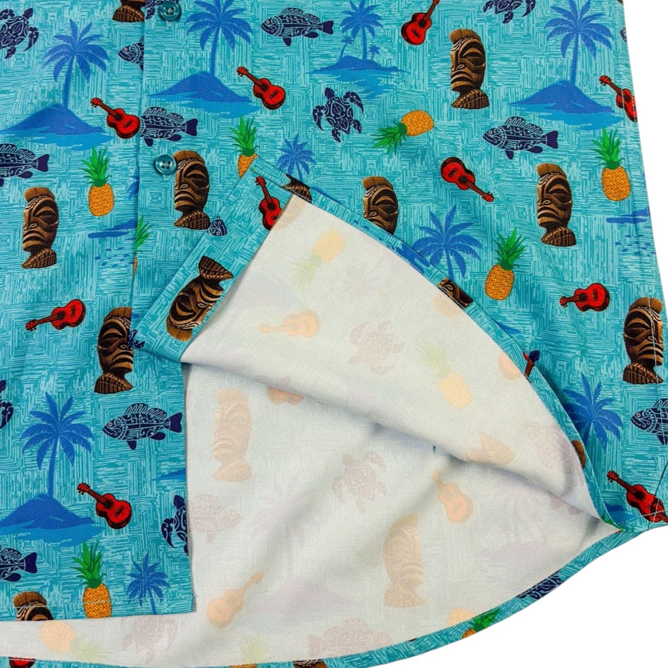 Isla Bonita Woven Shirt - Buoy & Boat - Short Sleeve Woven - Aqua