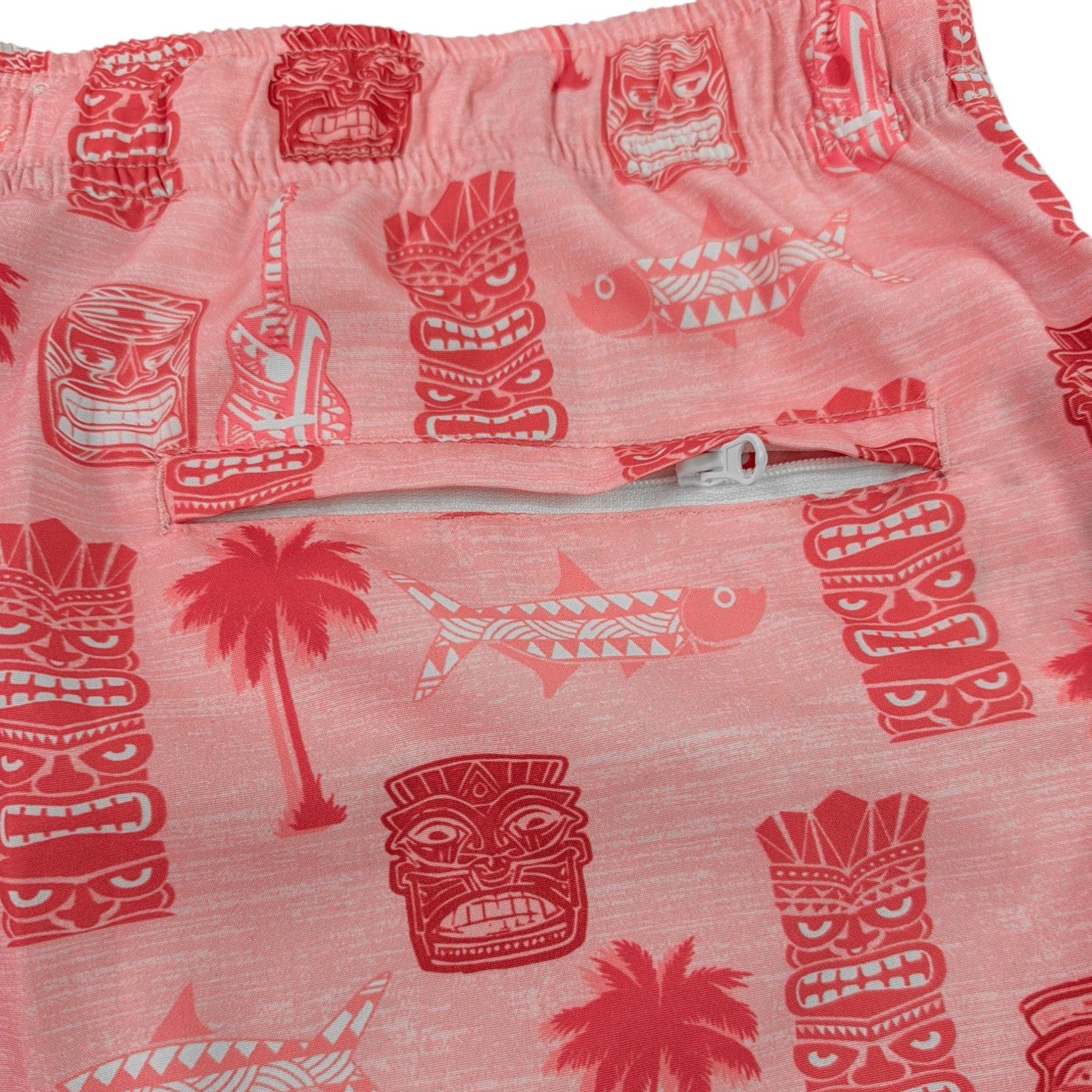 Tiki Totum Swim Trunks - Buoy & Boat - Swim Trunks - Coral