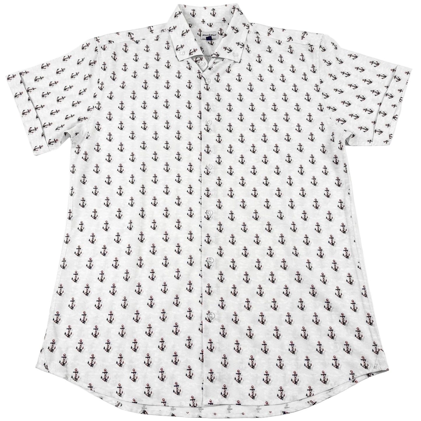 Anchors and Flags Woven Shirt - Buoy & Boat - Short Sleeve Woven - 