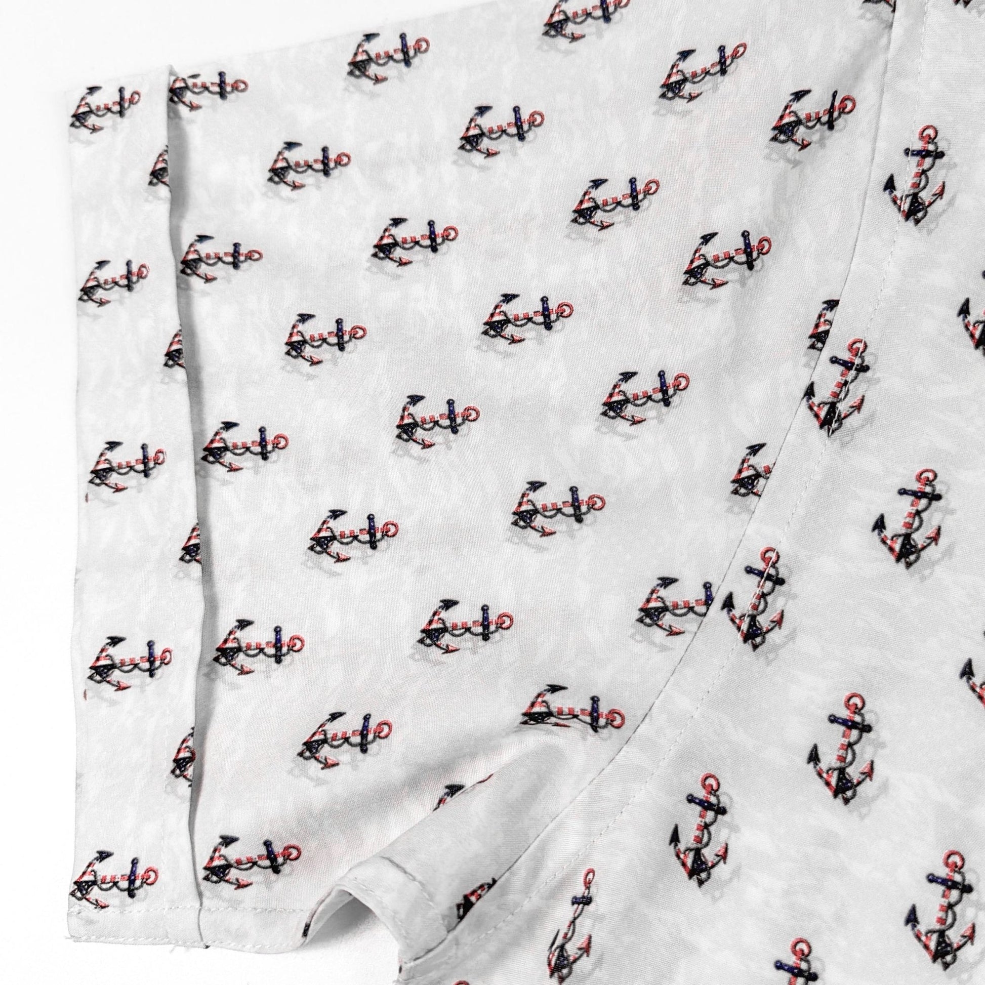 Anchors and Flags Woven Shirt - Buoy & Boat - Short Sleeve Woven - 