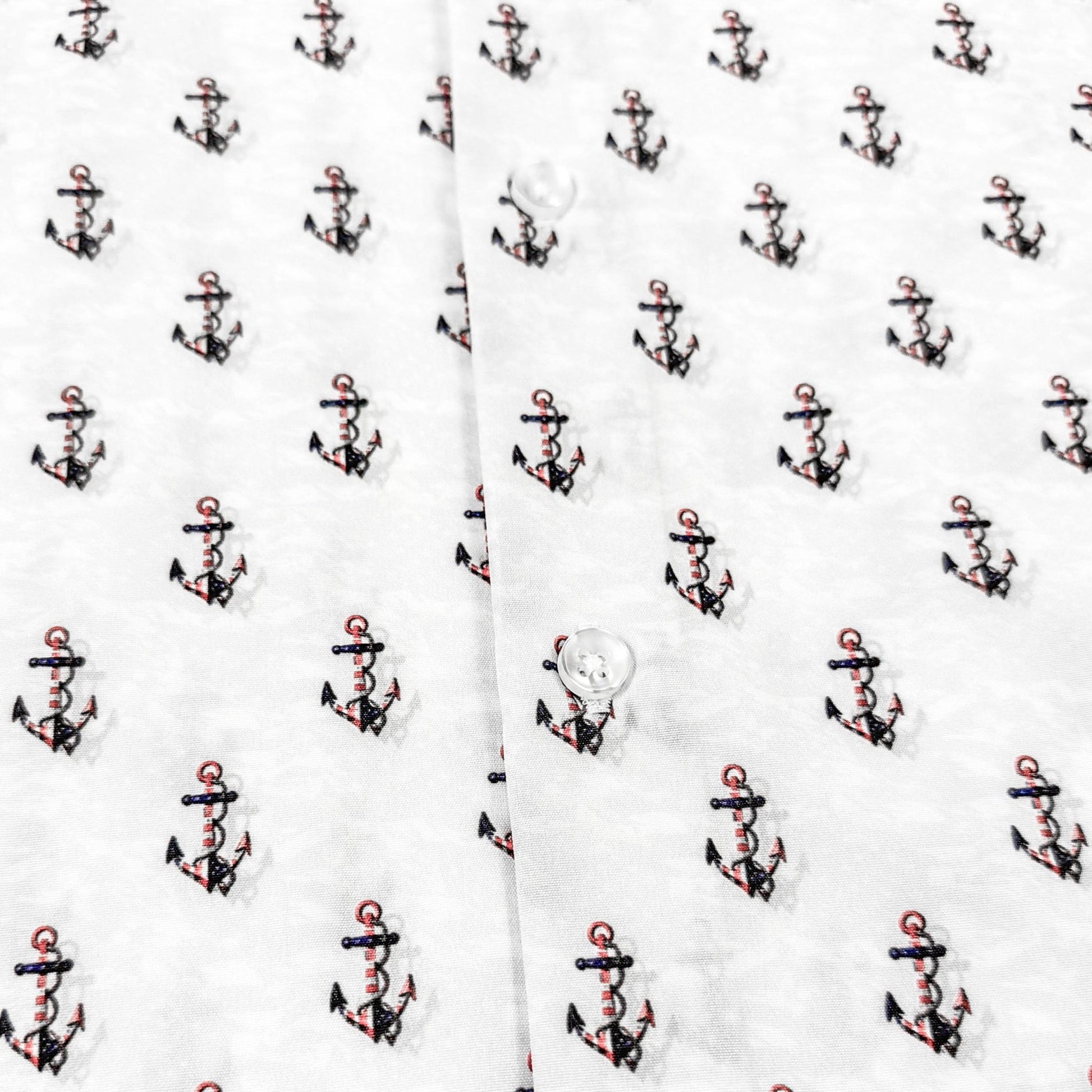 Anchors and Flags Woven Shirt - Buoy & Boat - Short Sleeve Woven - 