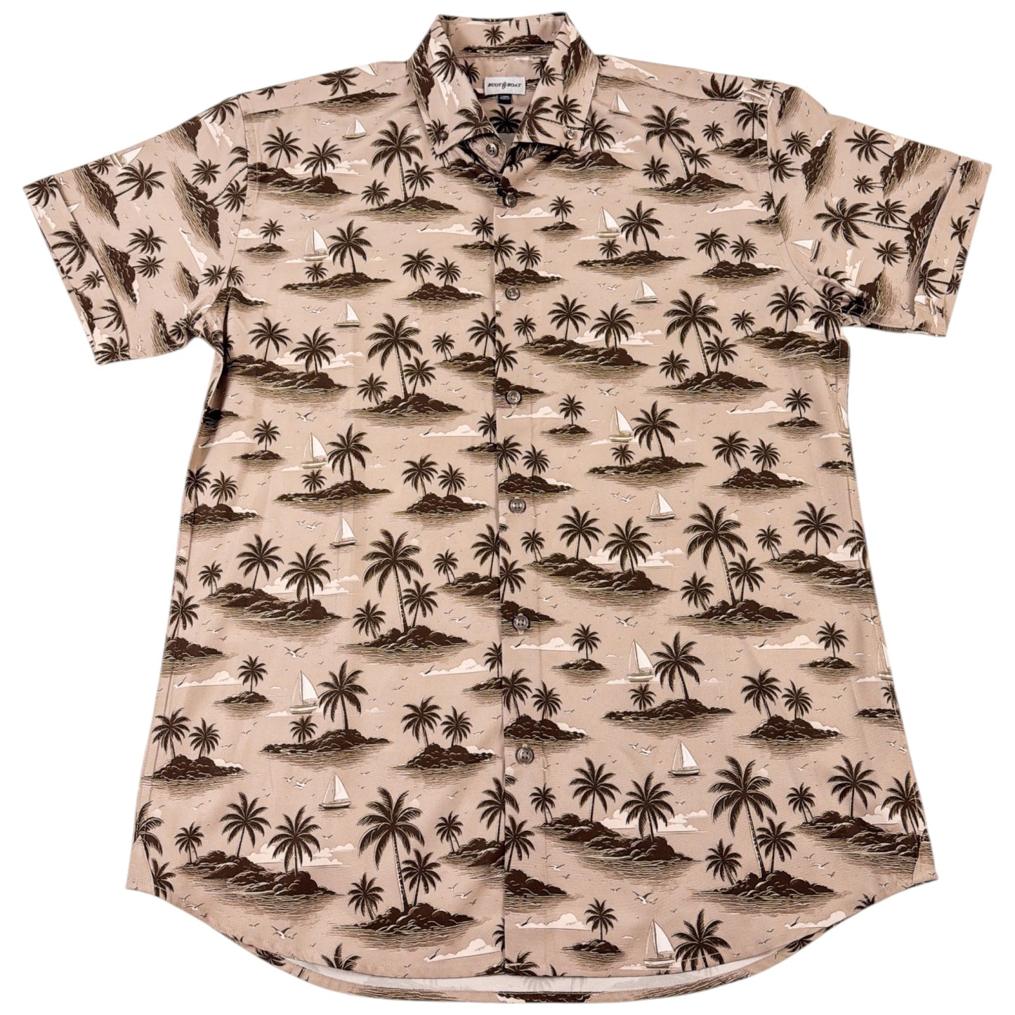 My Isle Woven Shirt - Buoy & Boat - Short Sleeve Woven - khaki