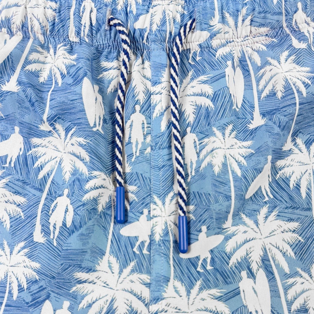 Surf Palm Swim Trunks - Buoy & Boat - Swim Trunks - Blue