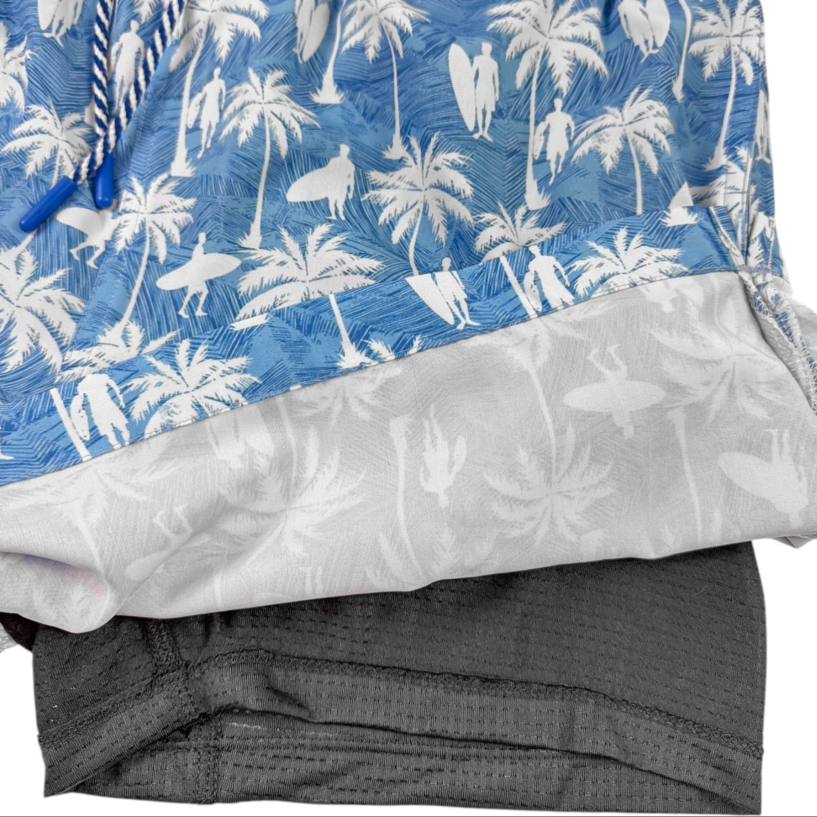 Surf Palm Swim Trunks - Buoy & Boat - Swim Trunks - Blue